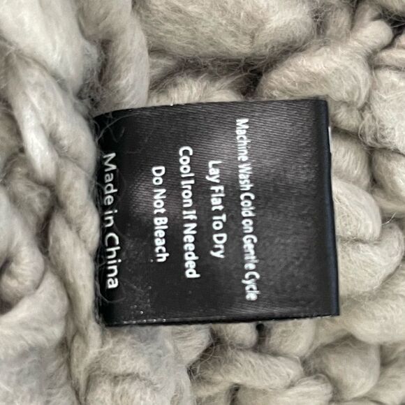 COPY - chunky Knit Open Front Cardigan in Gray - Picture 12 of 14